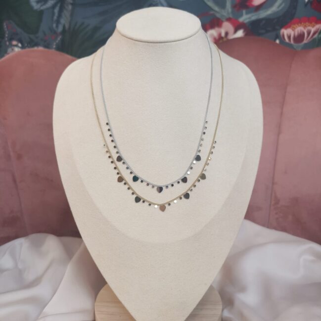 Collana cuori e palline