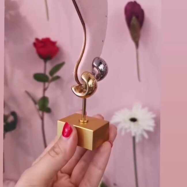 Orecchini tondi bombati small