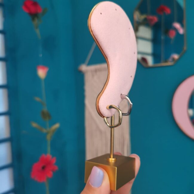 Orecchini con forma geometrica