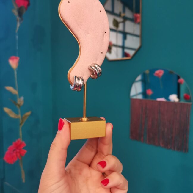 Orecchini cerchio bombati small