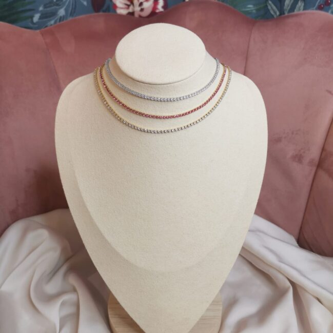 Collana tennis choker