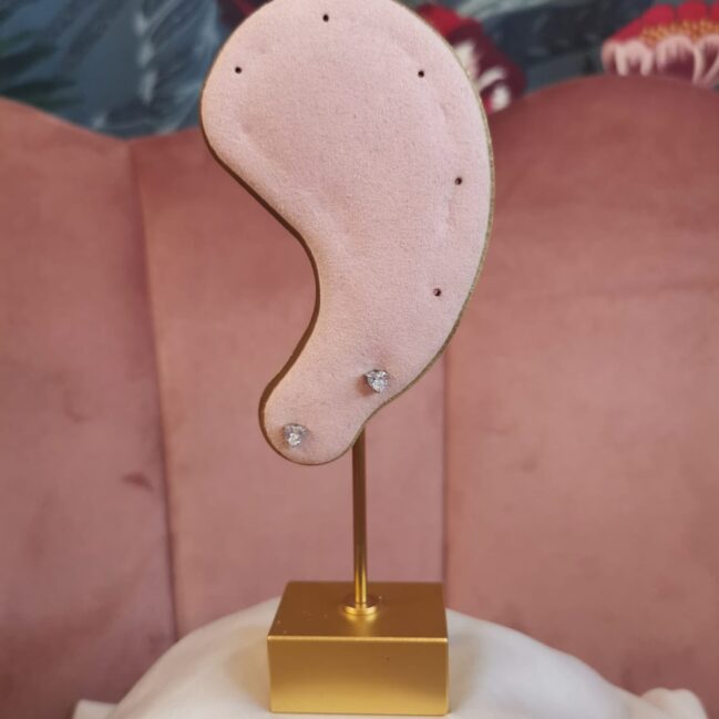 Orecchini punto luce cuore small