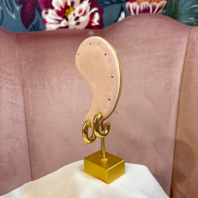 Orecchini ovali bombati