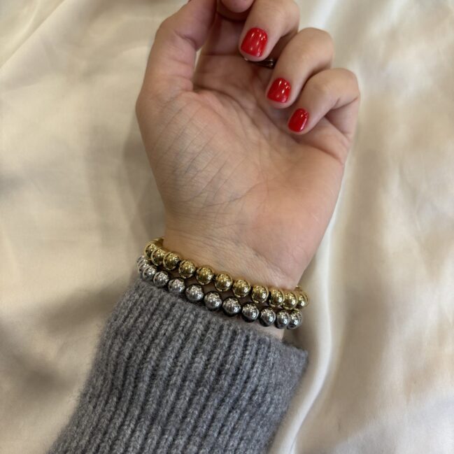 Bracciale con palline medie