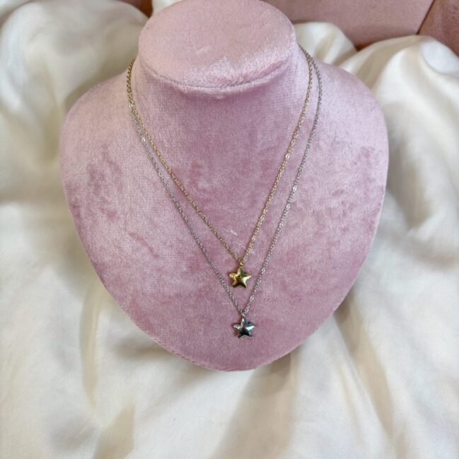 Collana stella bombata