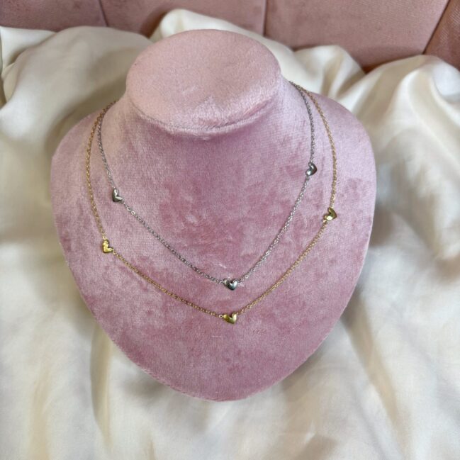 Collana tris cuoricini