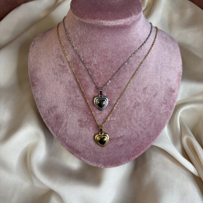Collana con cuore vintage