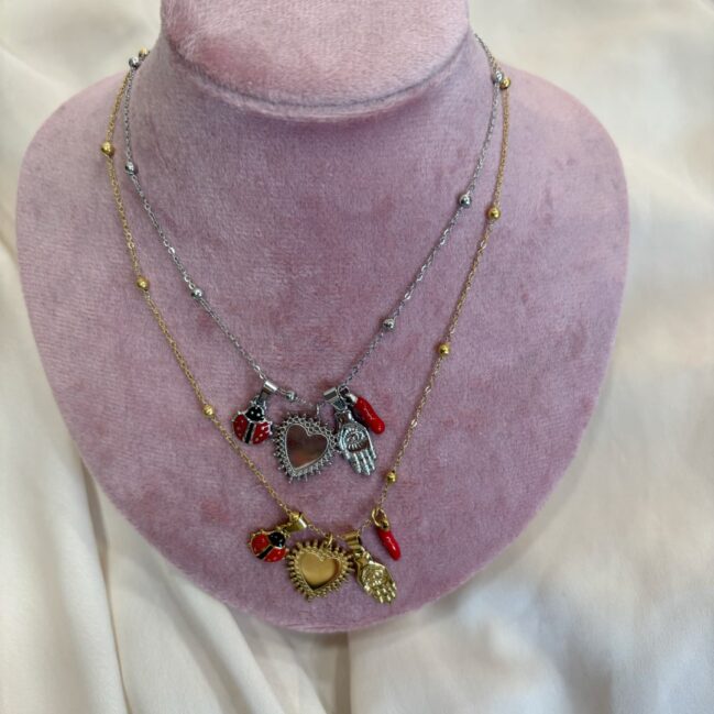 Collana charm porta fortuna