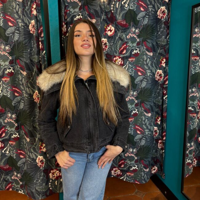 Giubbotto di jeans imbottito