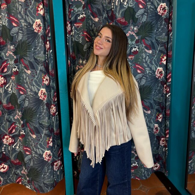 Cappottino con frange