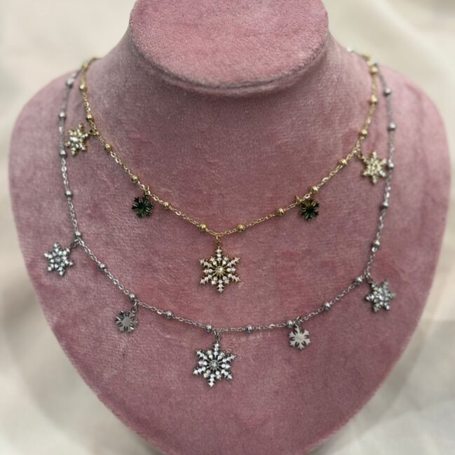 Collana con fiocchi di neve