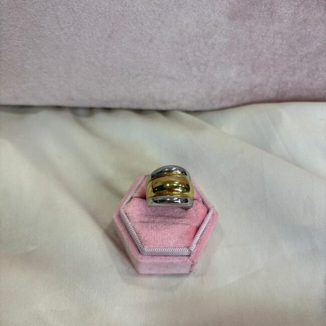 Anello bicolor