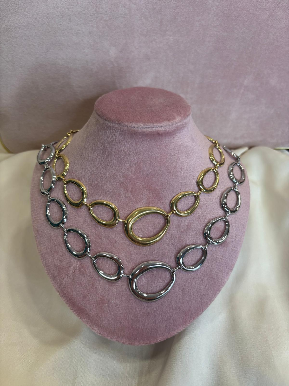 Collana girocollo ovali