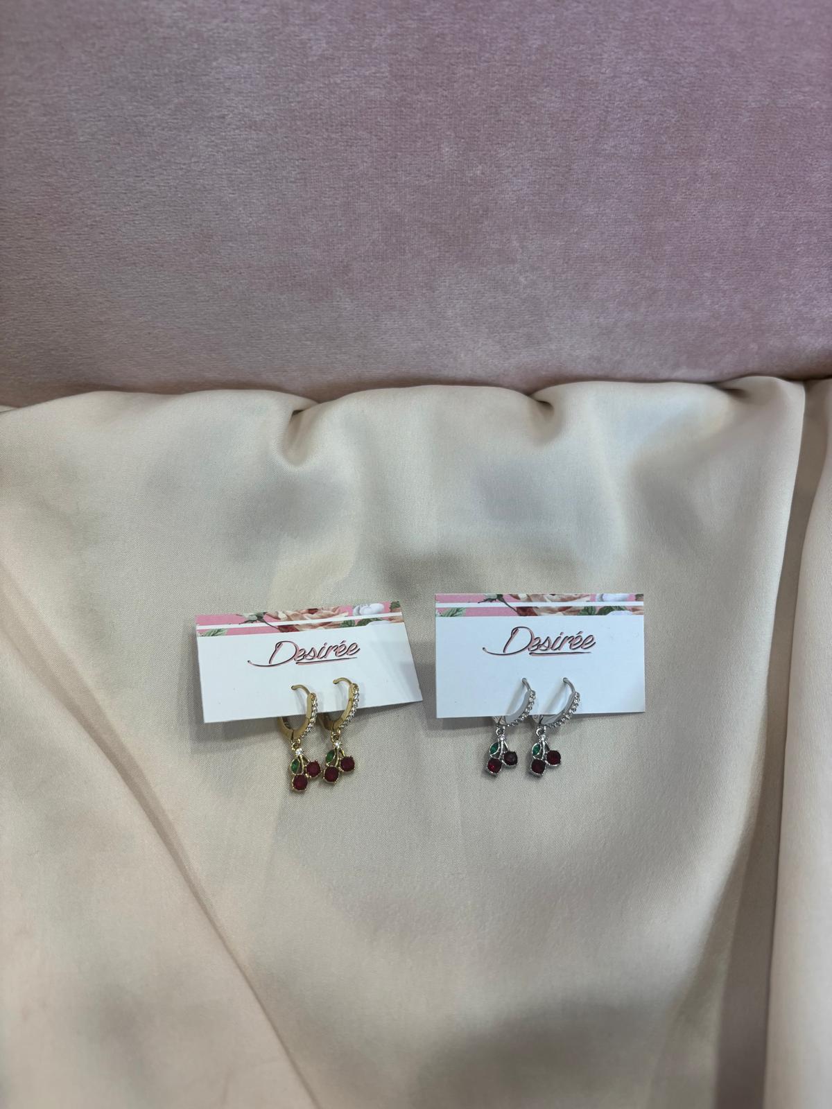 Orecchini cherry strass - immagine 2