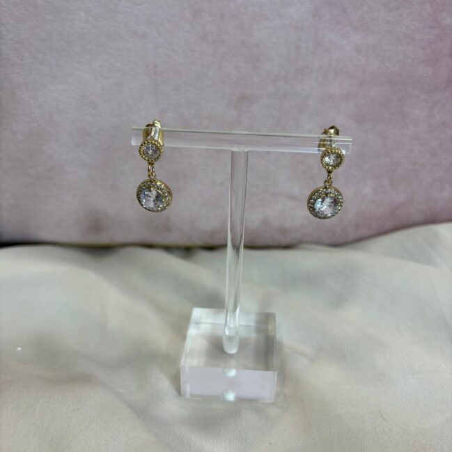 Orecchini strass pendenti shine