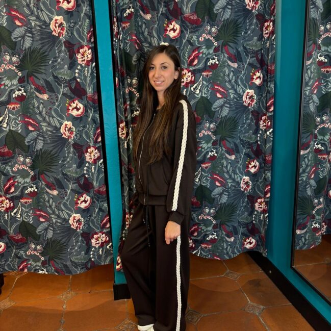 Felpa con motivo intrecciato