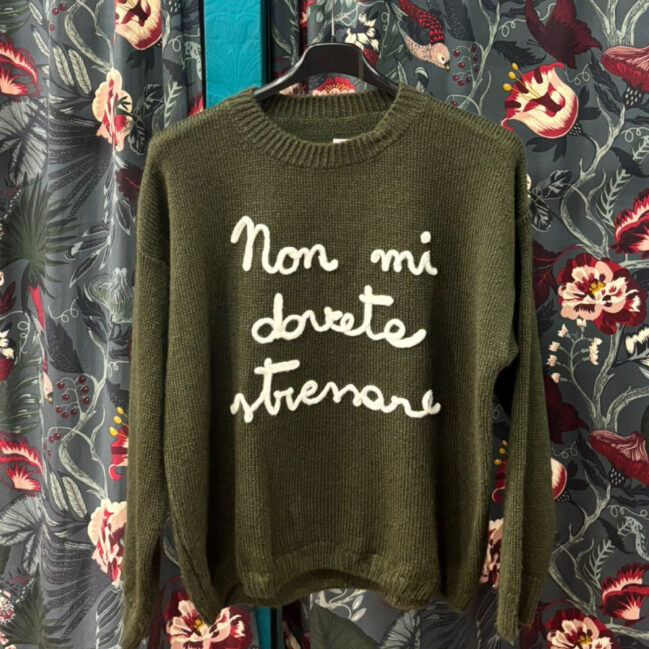 Maglione non mi dovete stressare