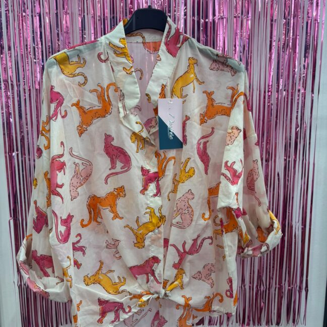 Camicia stampa ghepardi